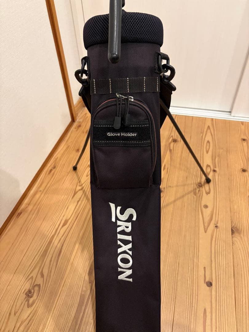 Srixon スタンドバッグ 黒 グローブホルダー付き