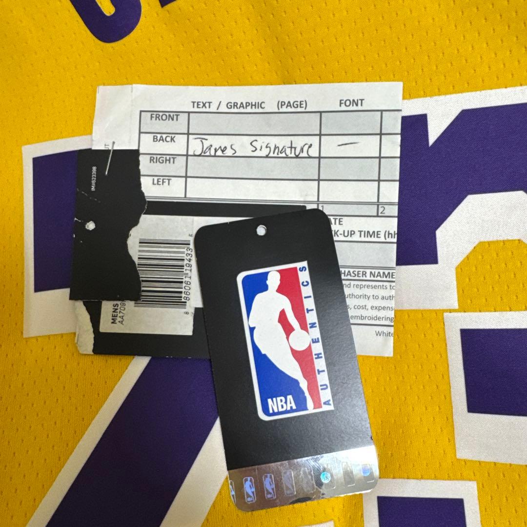 レア NBA レブロン ジェームズ レイカーズ ユニフォーム 刺繍 サイン