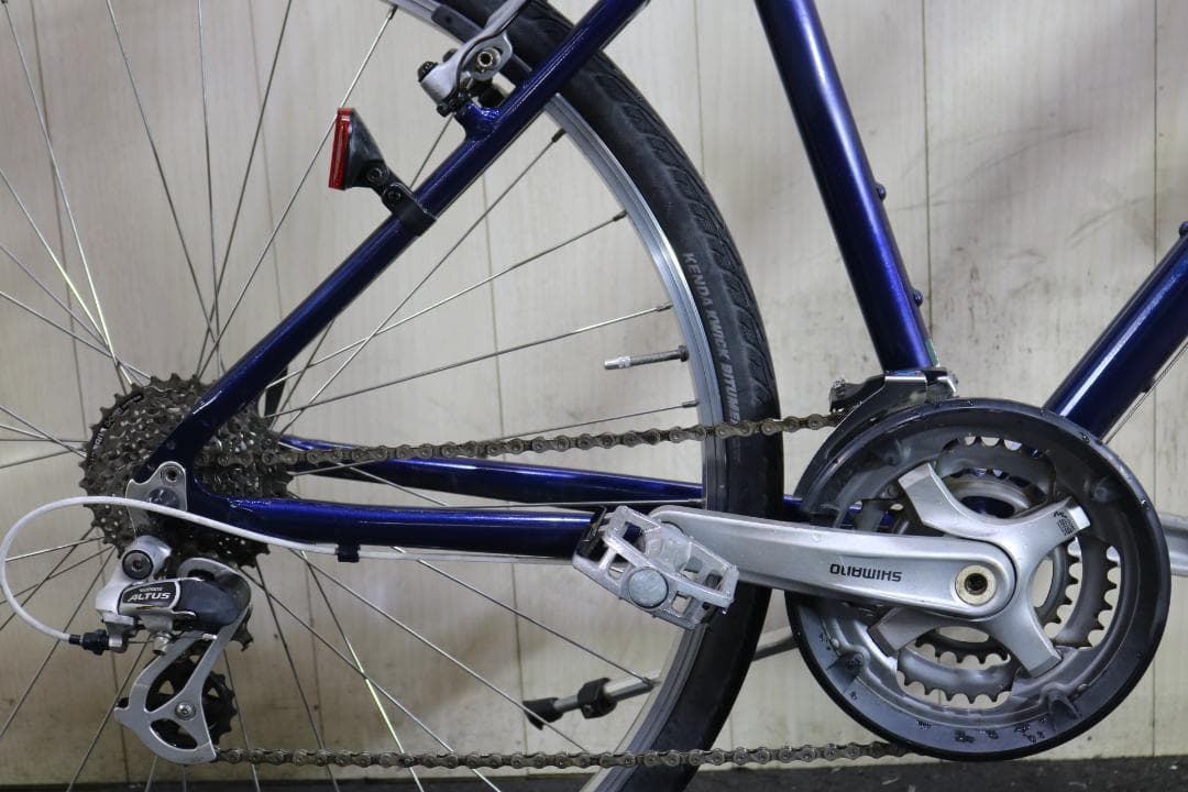 ライトウェイriteway 700C アルミ 24速 460mm 青クロスバイク