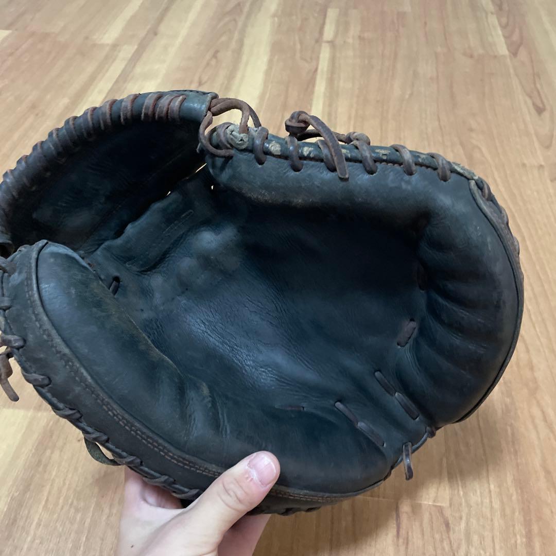 ハタケヤマ　硬式野球用キャッチャーミット　黒