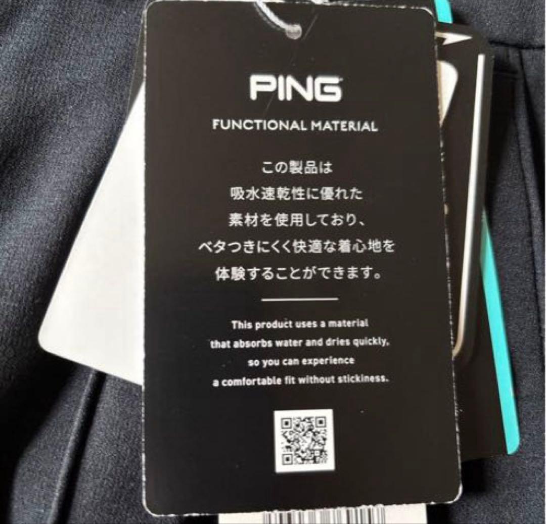 PING レディース黒パンツ スリムフィット M
