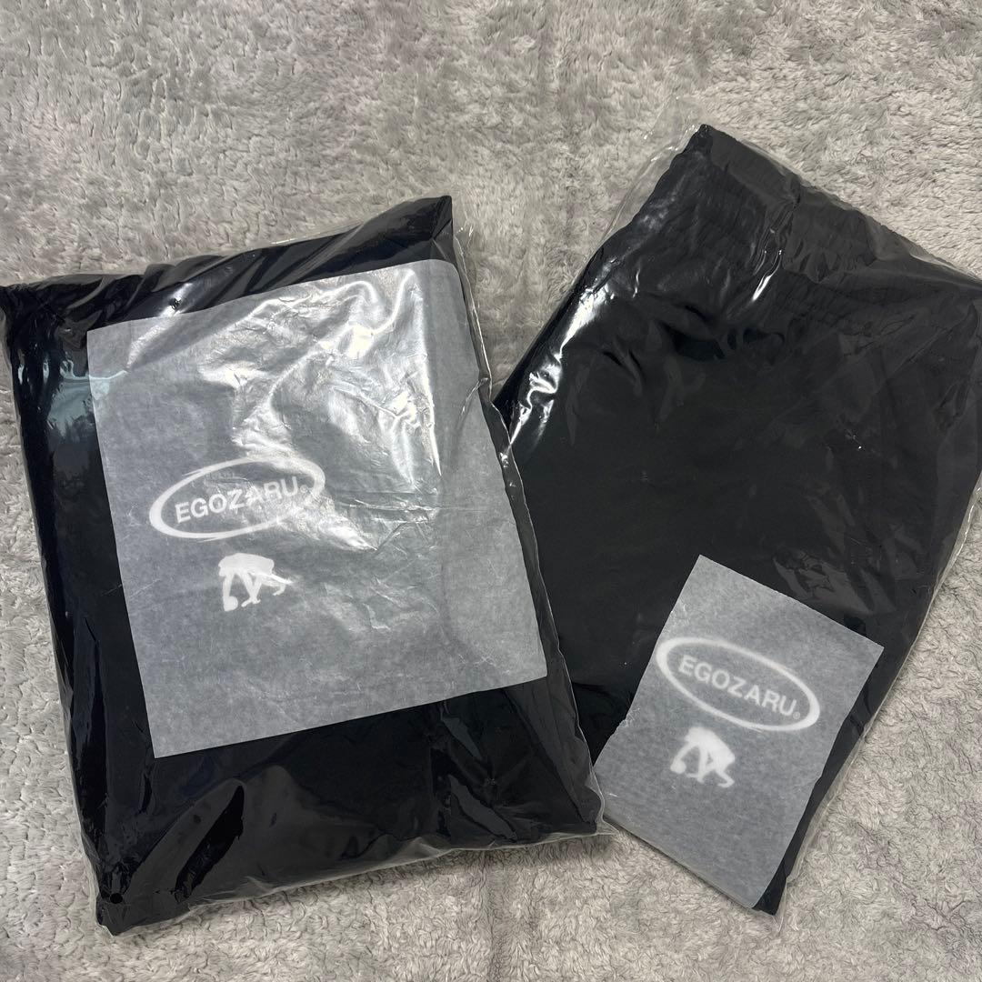 ★新品★ エゴザル 上下セットアップ 黒 スウェットパンツ パーカー L