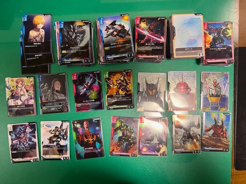 ガンダムカードゲーム　引退品　緑白ウィング　青緑アグロ　その他