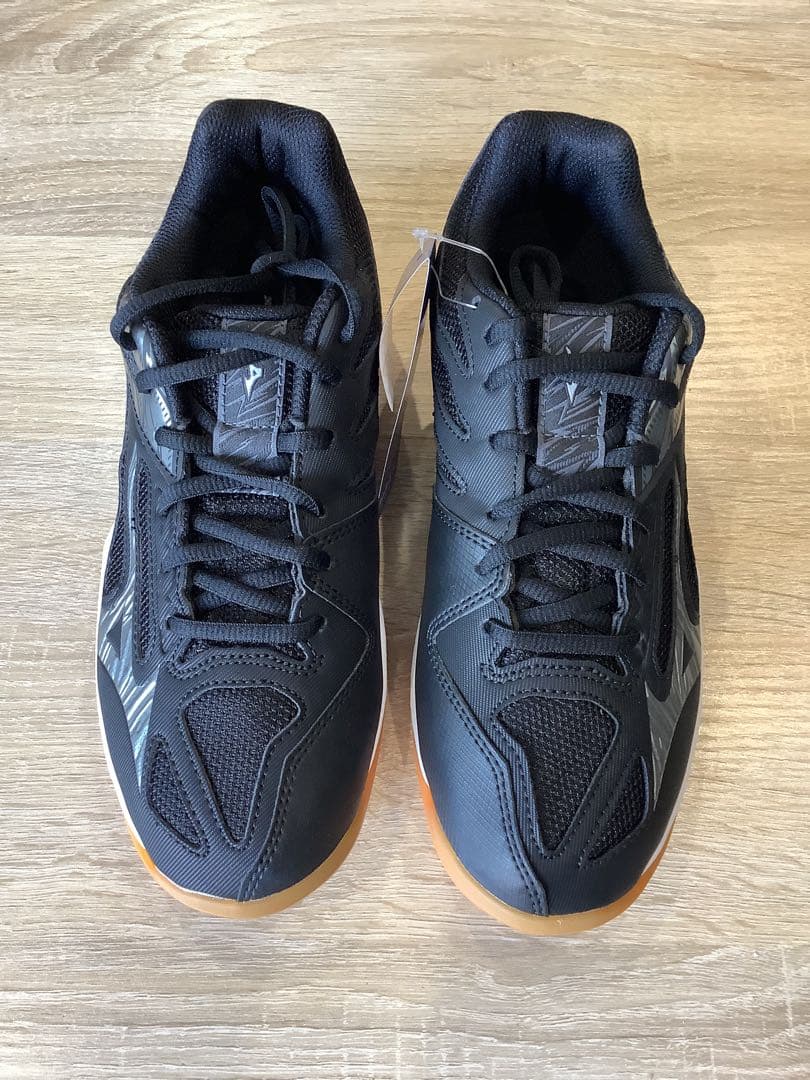MIZUNO バレーボールシューズ サンダーブレード3 黒グレー 23.5㎝