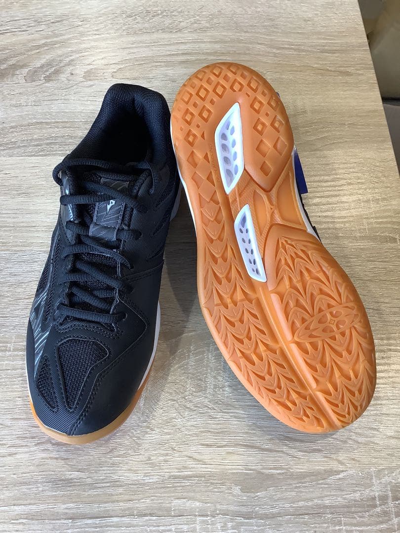 MIZUNO バレーボールシューズ サンダーブレード3 黒グレー 23.5㎝