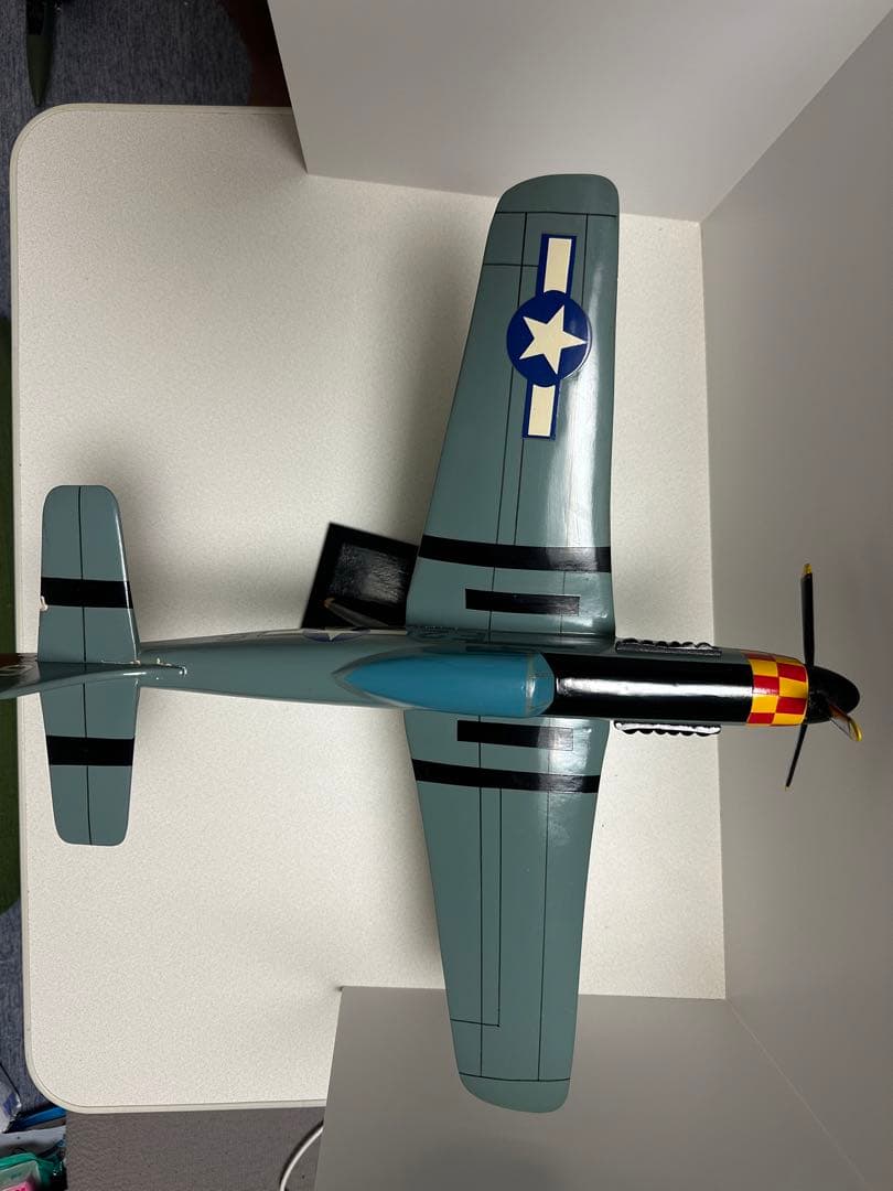 最終値下P-51D MUSTANG 1/24 マスタング 傷塗装剥がれあり　木製