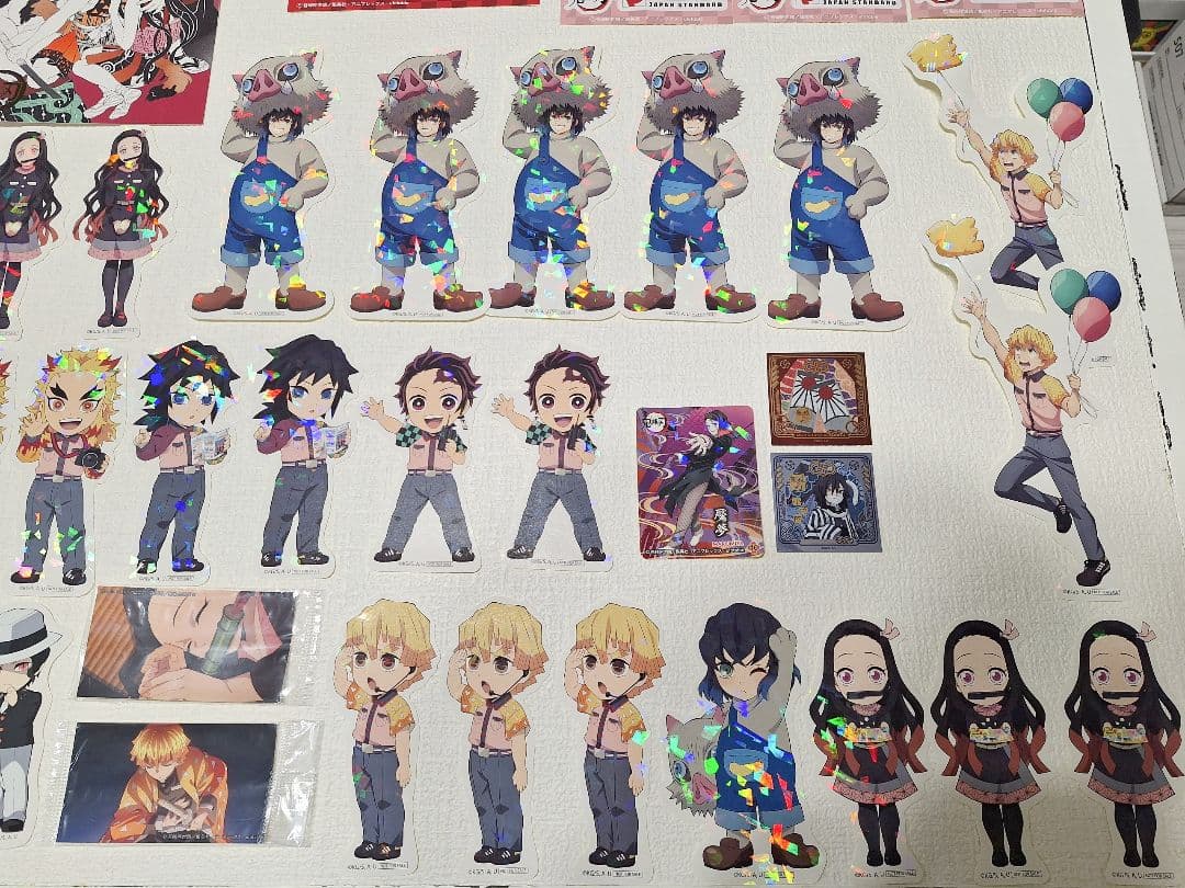 鬼滅の刃 シール 204枚セット 原画展 箔押し入り