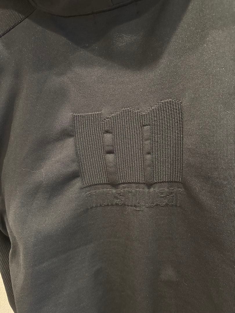munsingwear 黒 ジップアップフードジャケット LL