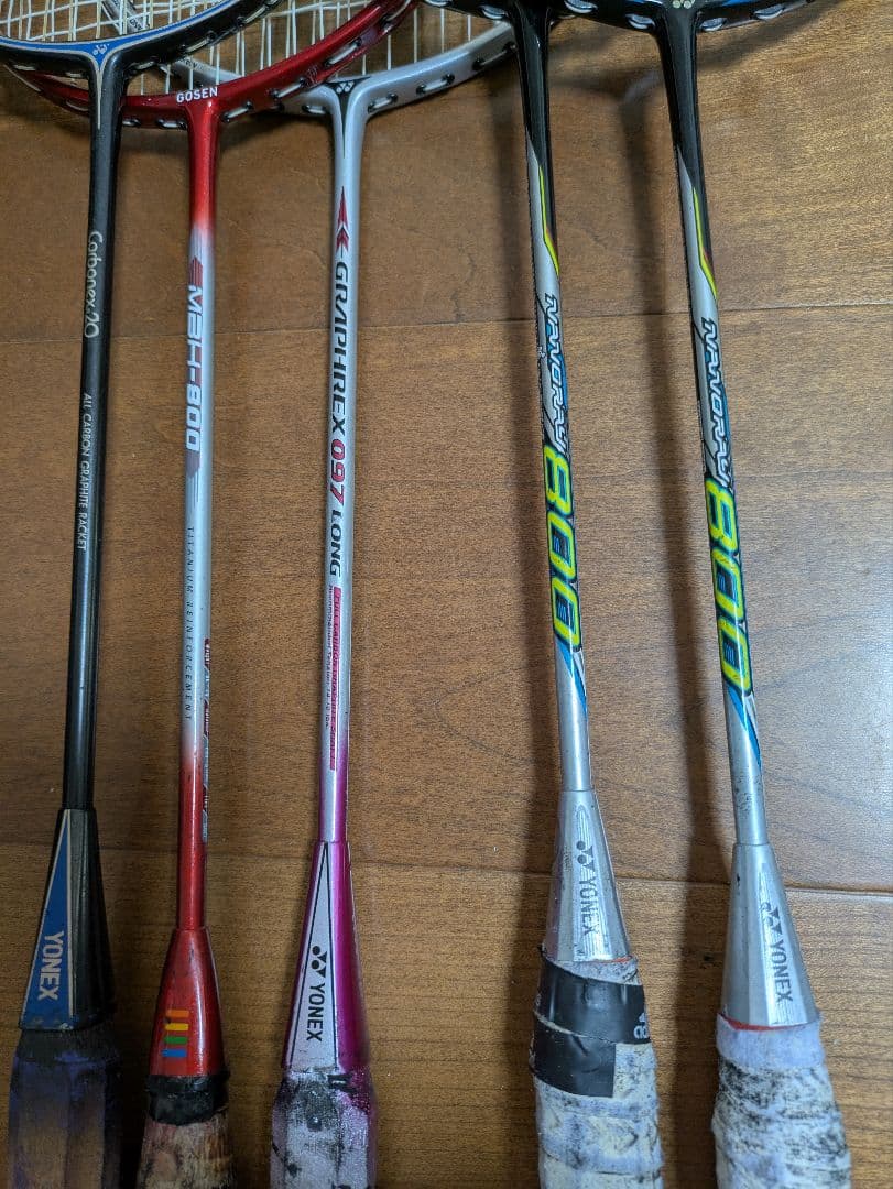バドミントンラケットYONEX シューズ　ラケット収納、斜め掛けバック　紺色