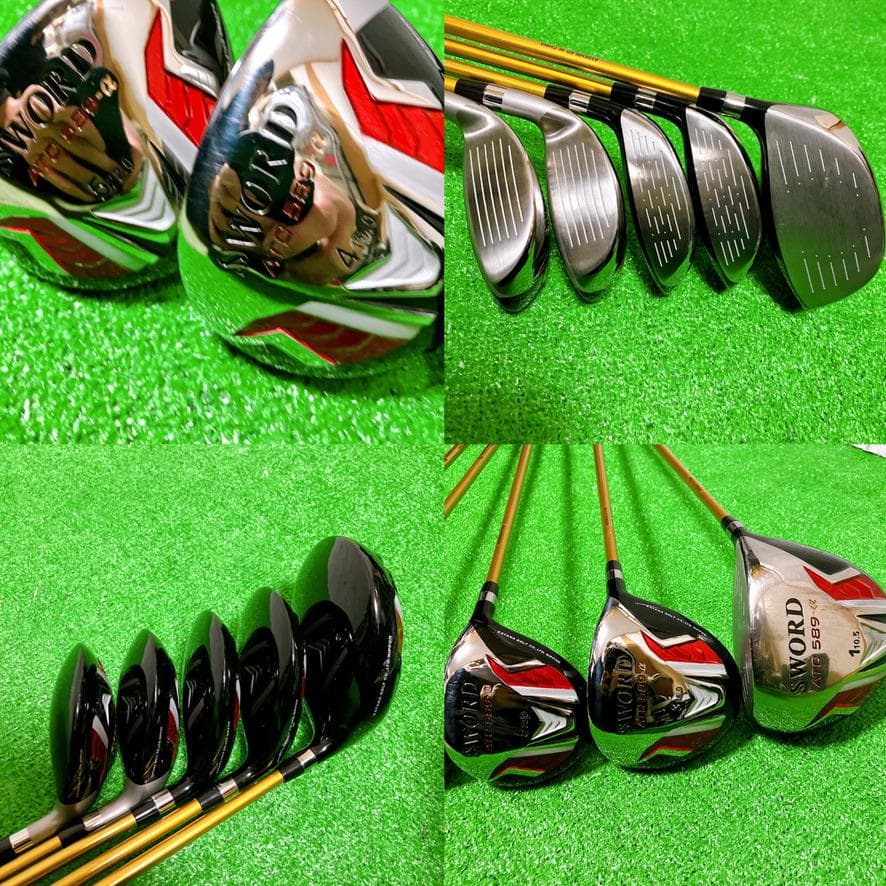 SWORD ATC 589-α メンズ ゴルフクラブ 13本フルセット SR 右