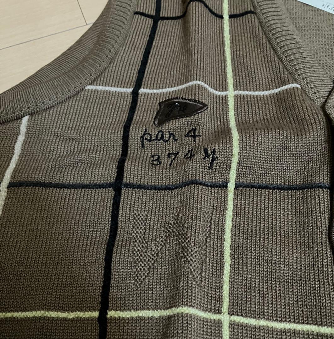 新品タグ付き80年代　日本製　Munsingwear チェック柄ベストM