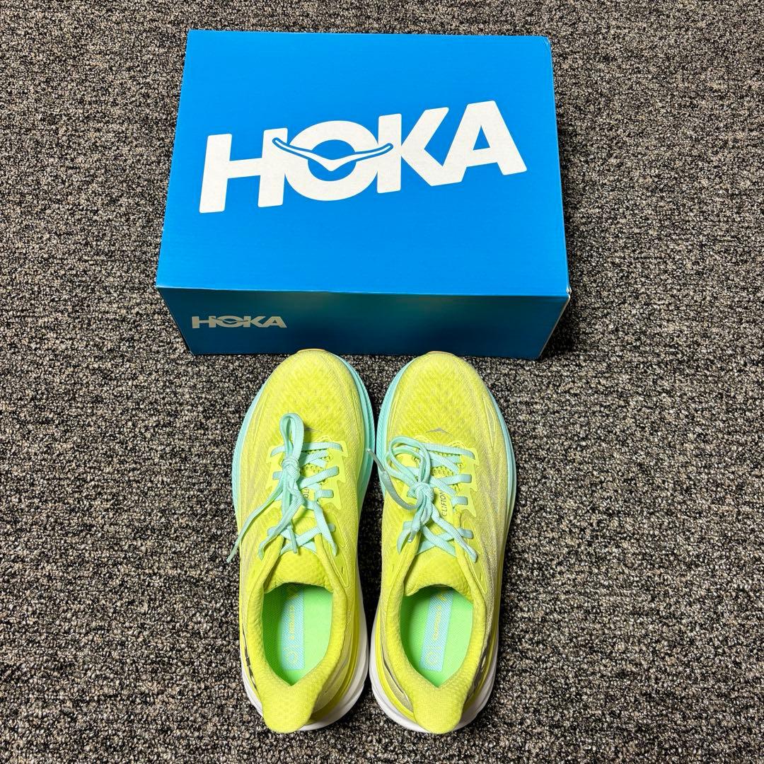 【新品未使用】HOKA ONE ONE ホカオネオネクリフトン9 ワイド25cm