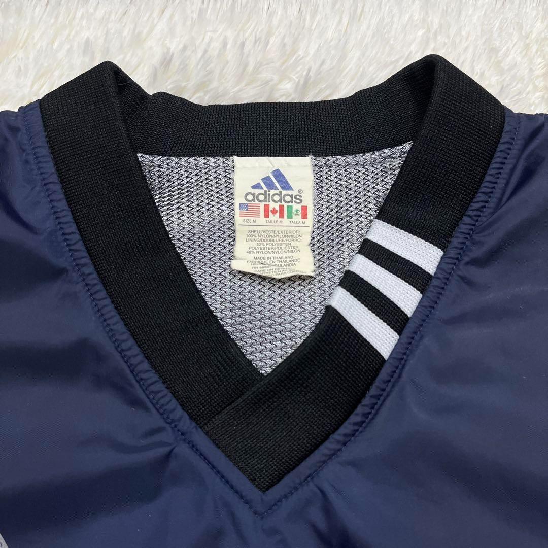 90s　adidas　アディダス　リバーシブル ナイロン プルオーバー ピステ