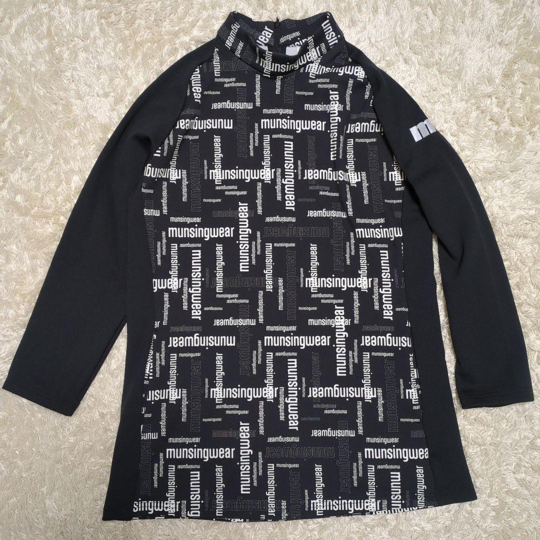 【美品】マンシングウェア ワンピース ゴルフ ブラック レディース LL