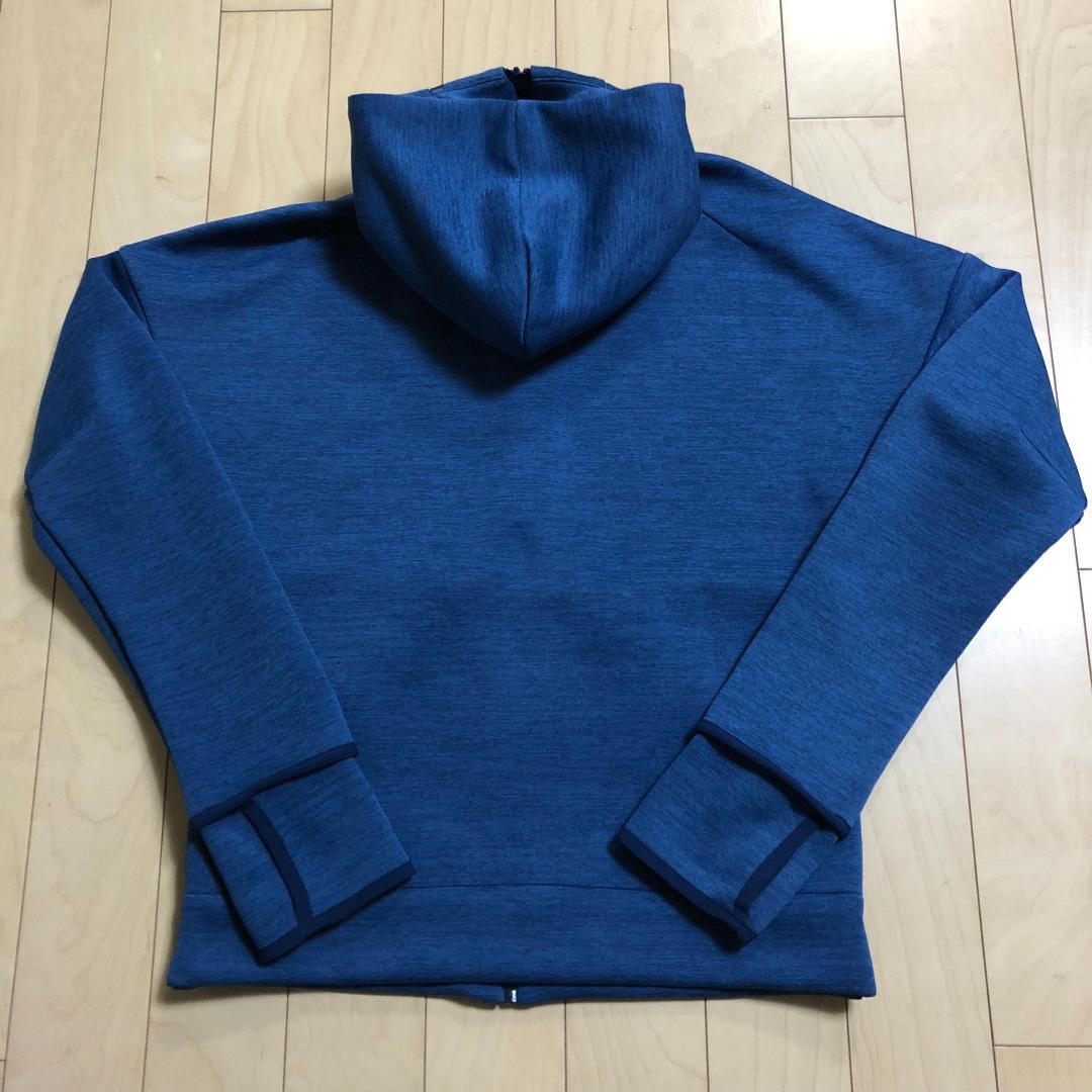 美品adidasレアルZNEフーディージャケットSメンズNAVY送料無料