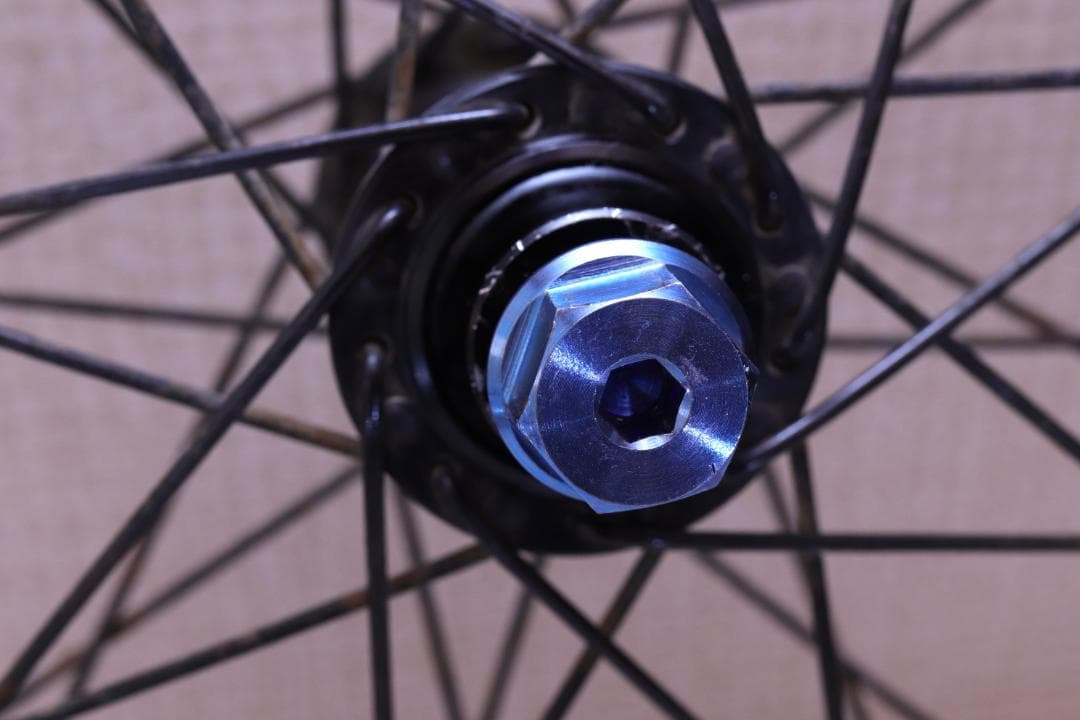 マツケン　BMX 完組フロントホイール 20インチ チタンシャフト 超軽量
