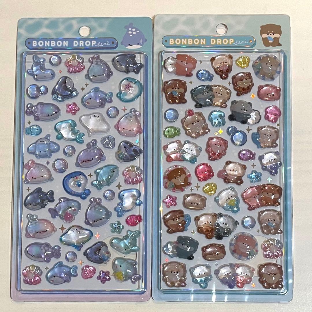 【国内正規品】ボンボンドロップシール 水族館限定6種セット