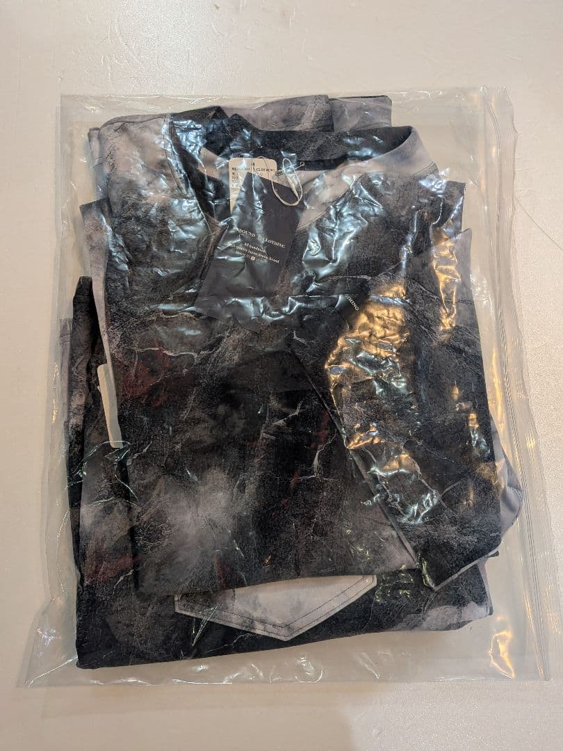 新品　RESOND CLOTHING　セットアップ　ラッシュガード　マーブル柄