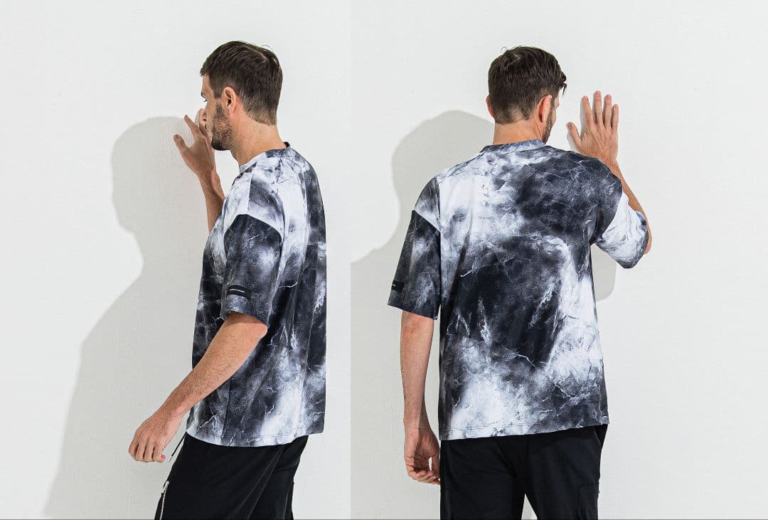 新品　RESOND CLOTHING　セットアップ　ラッシュガード　マーブル柄