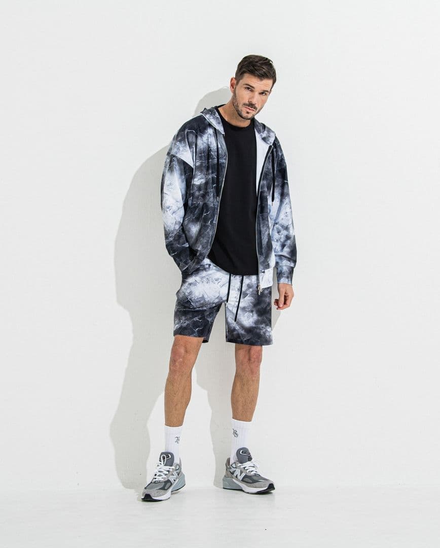 新品　RESOND CLOTHING　セットアップ　ラッシュガード　マーブル柄