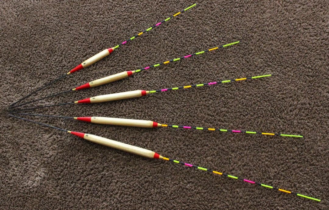 ヘラ浮き パイプトップ５本セット (レッド) 新品未使用