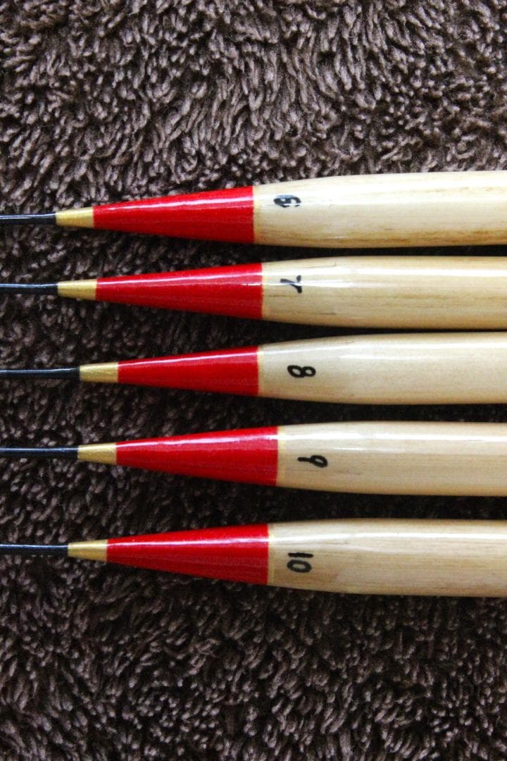 ヘラ浮き パイプトップ５本セット (レッド) 新品未使用