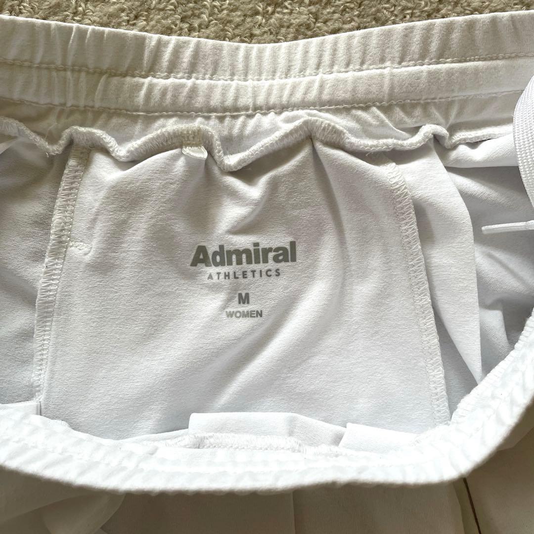 Admiral ホワイト ベージュ　プリーツスコートFILAバボラNIKE