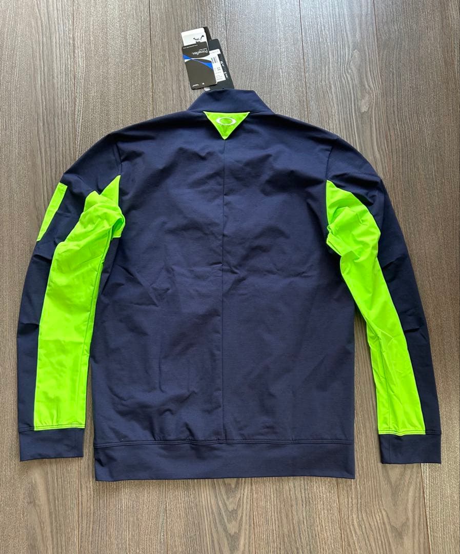 新品 OAKLEY オークリー ゴルフジャケット UPF50 吸汗速乾 紺系 M