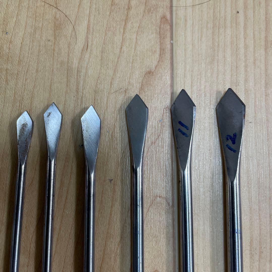 和竿製作工具 収め用剣先きり12本セット