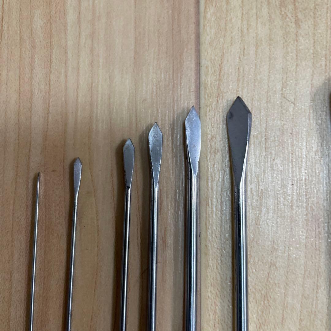 和竿製作工具 収め用剣先きり12本セット