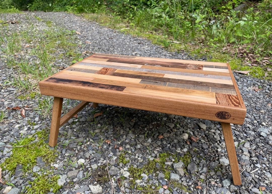 ！　Patchwork Low Table ！古材貼りローテーブル