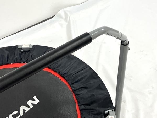 BCAN ビーキャン トランポリン補助手すり付き折りたたみ直径101cmブラック