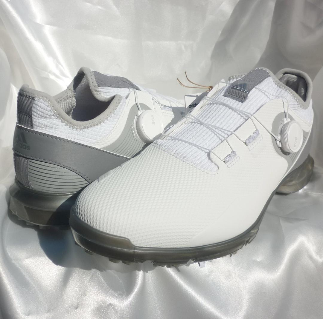 新品28cm adidas αFLEX Boa 21ボア 白ゴルフシューズ