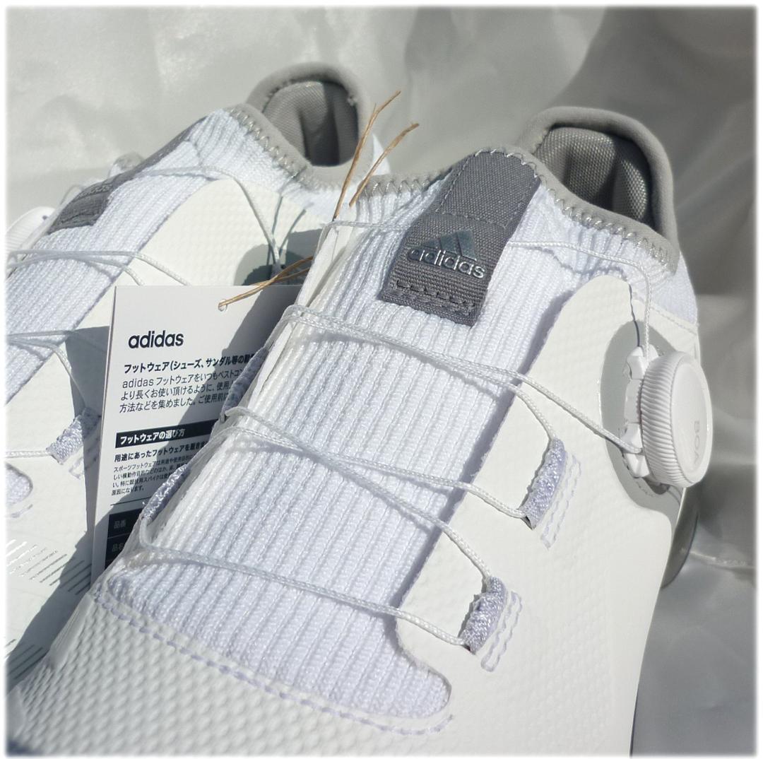新品28cm adidas αFLEX Boa 21ボア 白ゴルフシューズ