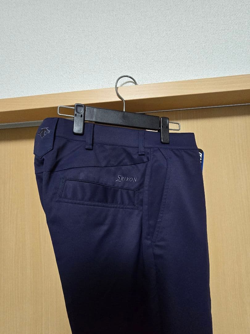 【新品未使用】SRIKON ゴルフパンツ ネイビー 新品タグ付き 裾あげ前W82