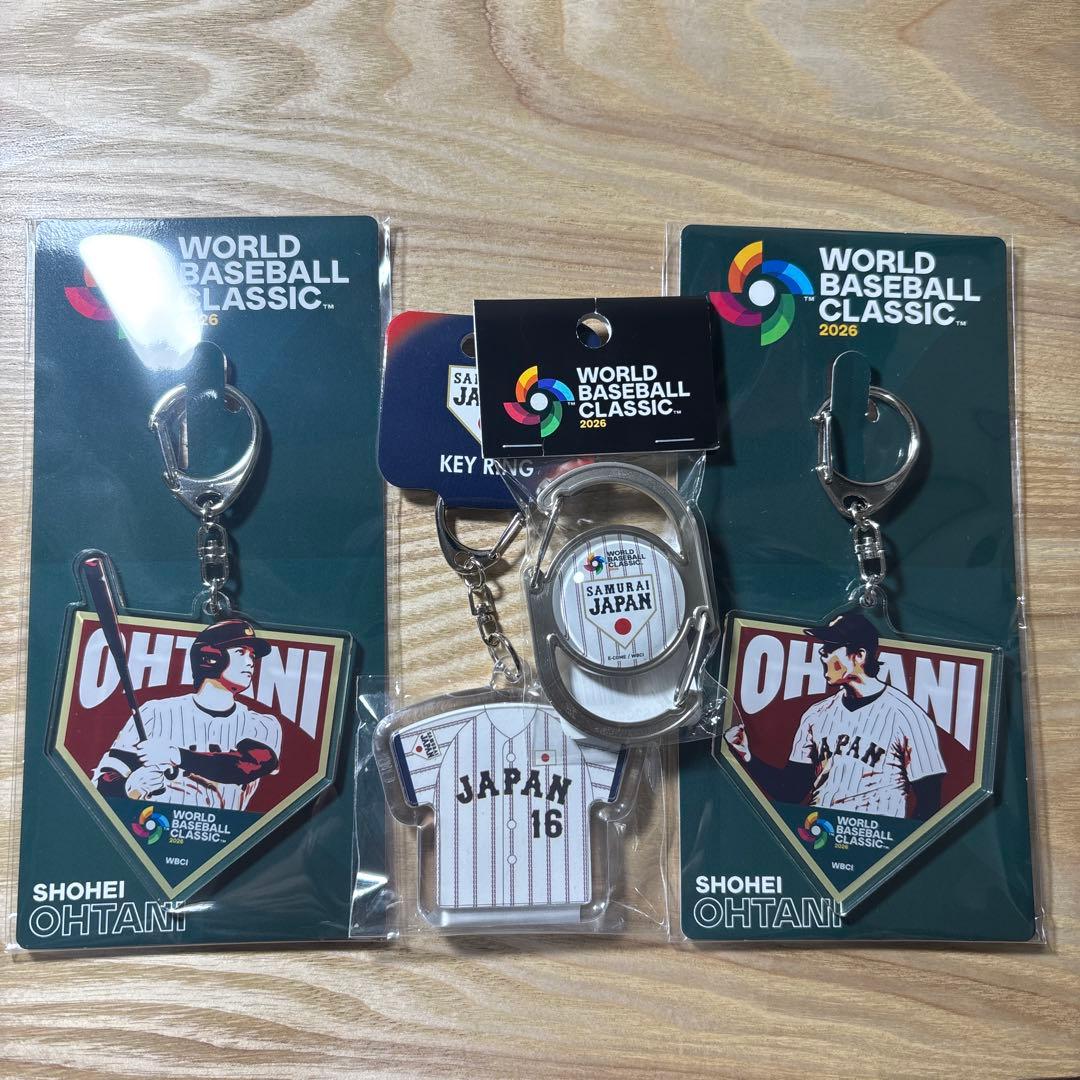 WBCワールドベースボールクラシックオフィシャルNo16大谷翔平選手グッズ４種