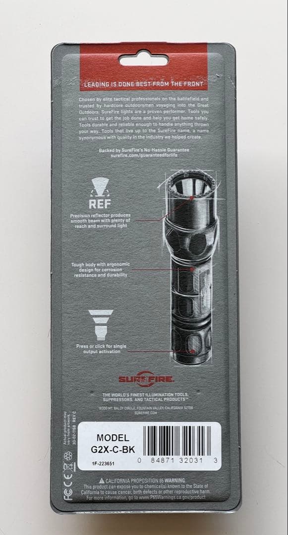 SUREFIRE G2ZX TACTICAL フラッシュライト