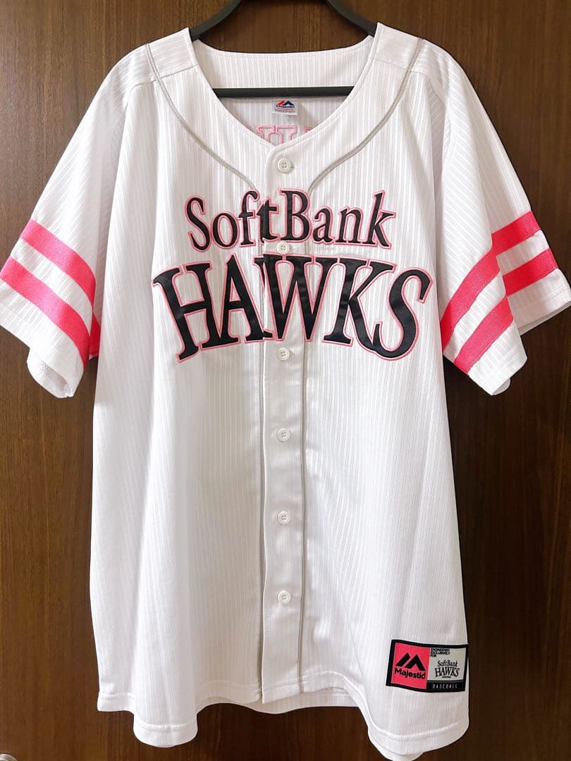 ホークス ピンクフルユニフォーム 23 周東佑京 XL