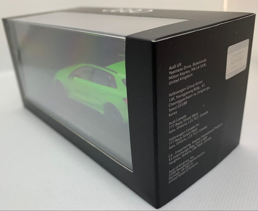 1/43 Audi RS3 Sportback キャラミグリーン