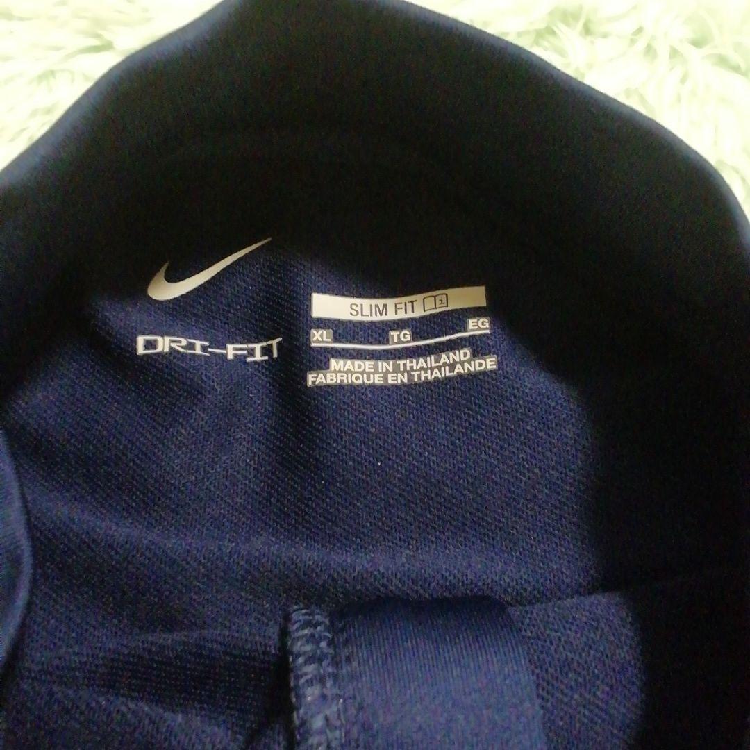 ★Nike DRI-FITスリムフィットドリルジャージ XL ネイビー上下XL★
