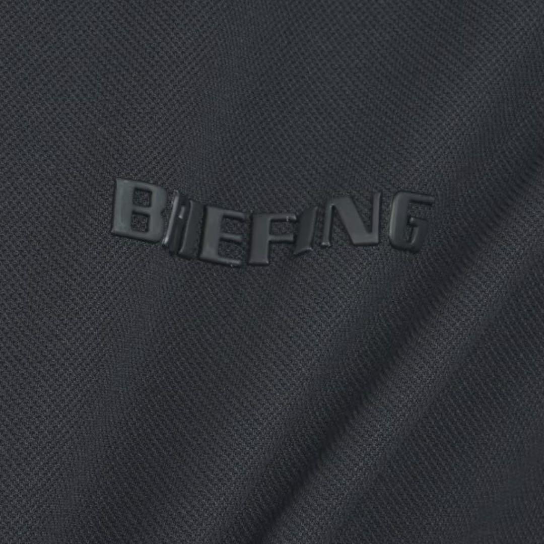 ［新品未使用］BRIEFING ネイビー半袖モックネックシャツ