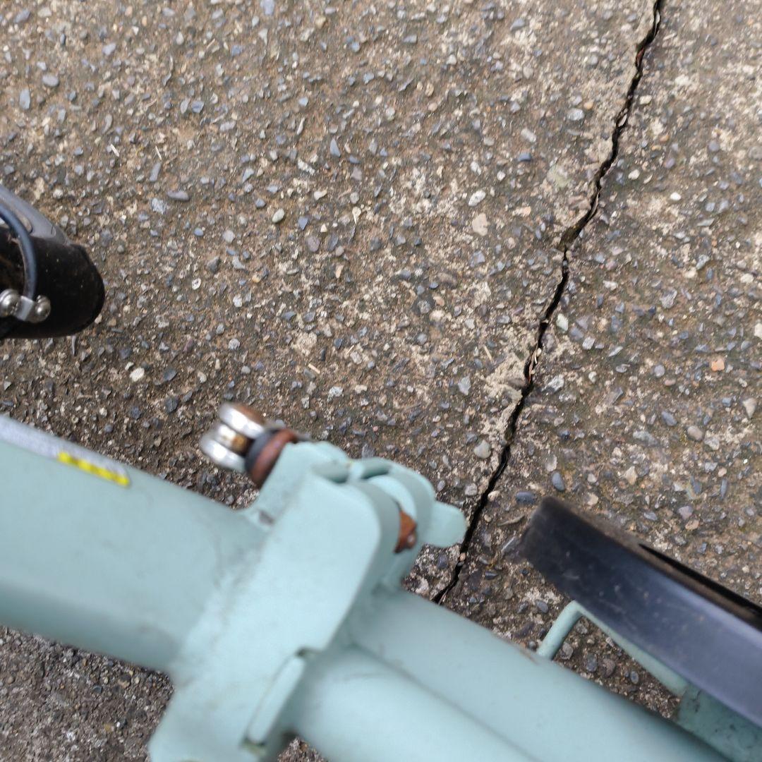 電動アシスト自転車 シティタイプ ミントグリーン折りたたみ式
