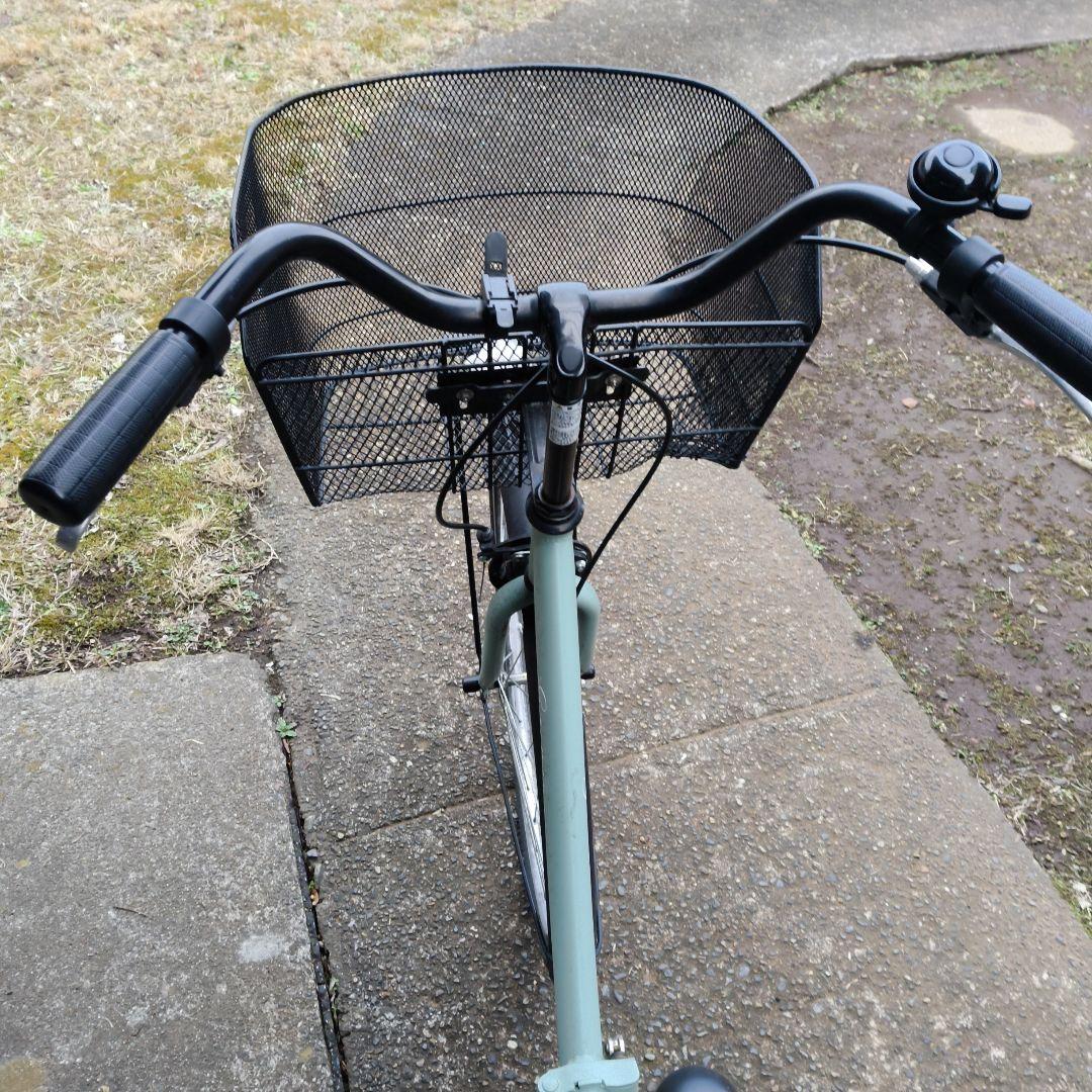 電動アシスト自転車 シティタイプ ミントグリーン折りたたみ式