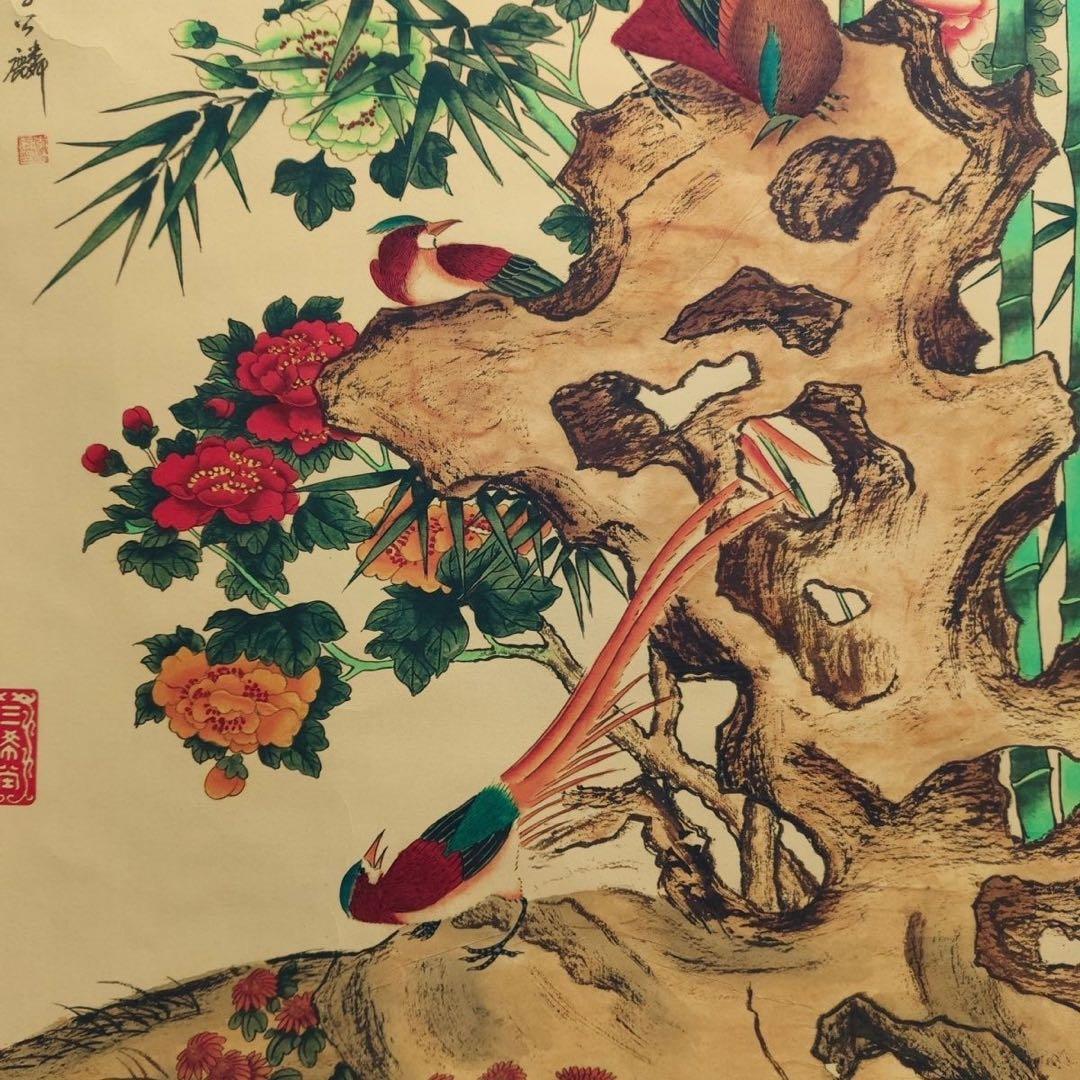 马远 山水图 中国画 掛け軸 水墨画 和室 玄関 茶室 壁掛け 美術品