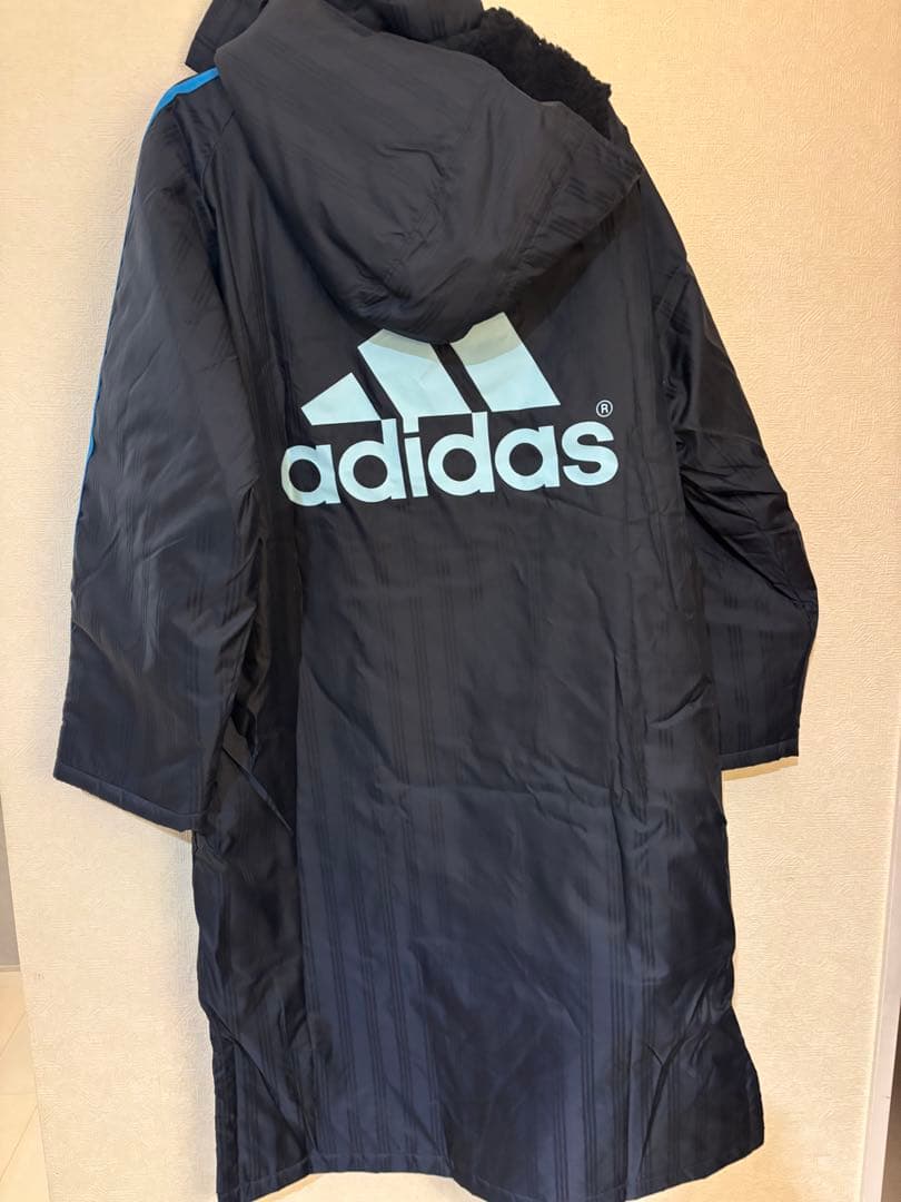 adidas ダークネイビー ベンチコート Lサイズ