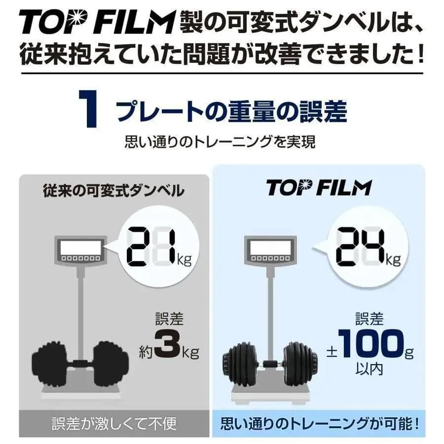 ★新品★ ダンベル 可変式 40kg 1個 アジャスタブルダンベル ブラック