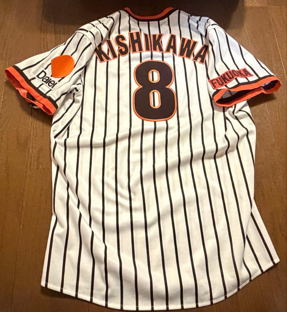最終値下　福岡ダイエーホークスレプリカユニフォーム　岸川勝也　Lサイズ