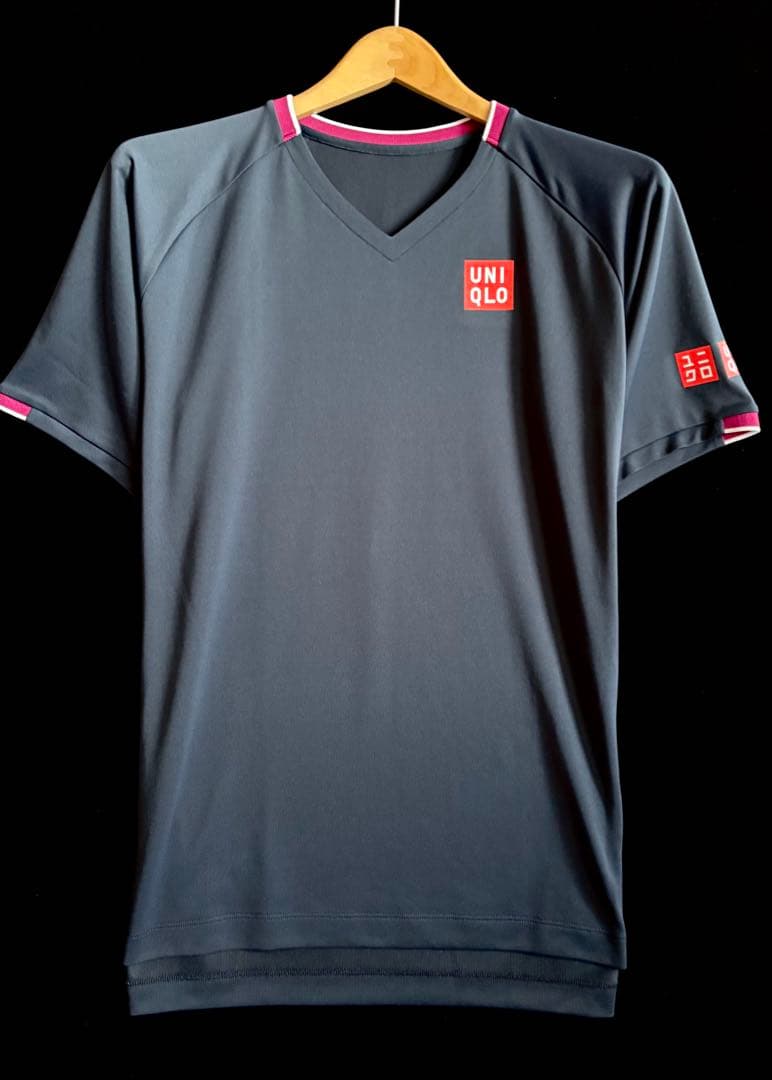 美品！UNIQLO フェデラー '20全豪(M) ユニクロ テニスウェア 錦織圭