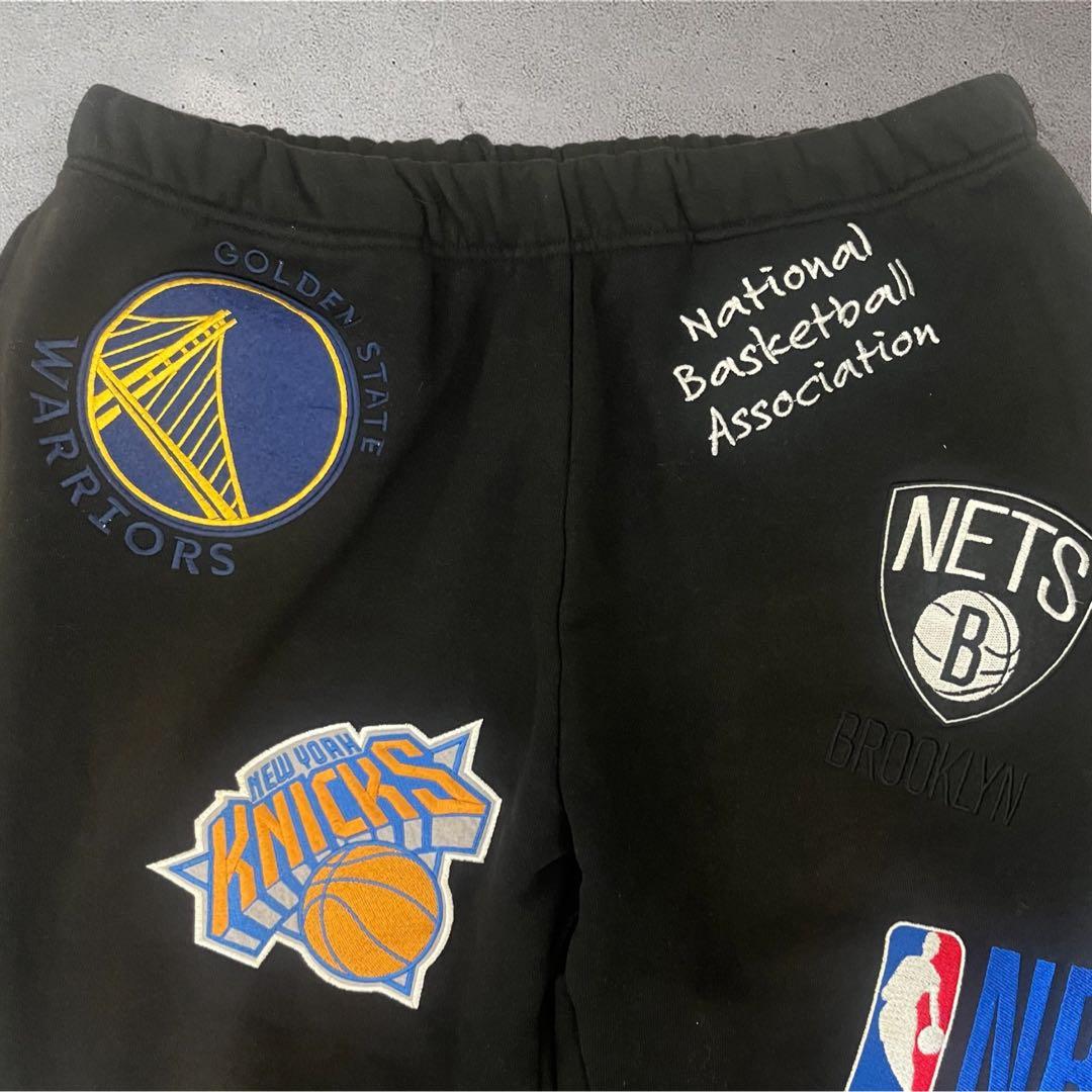 月*日様 【希少】NBA/エヌビーエー チームワッペン刺繍 裏毛 スウェットパン