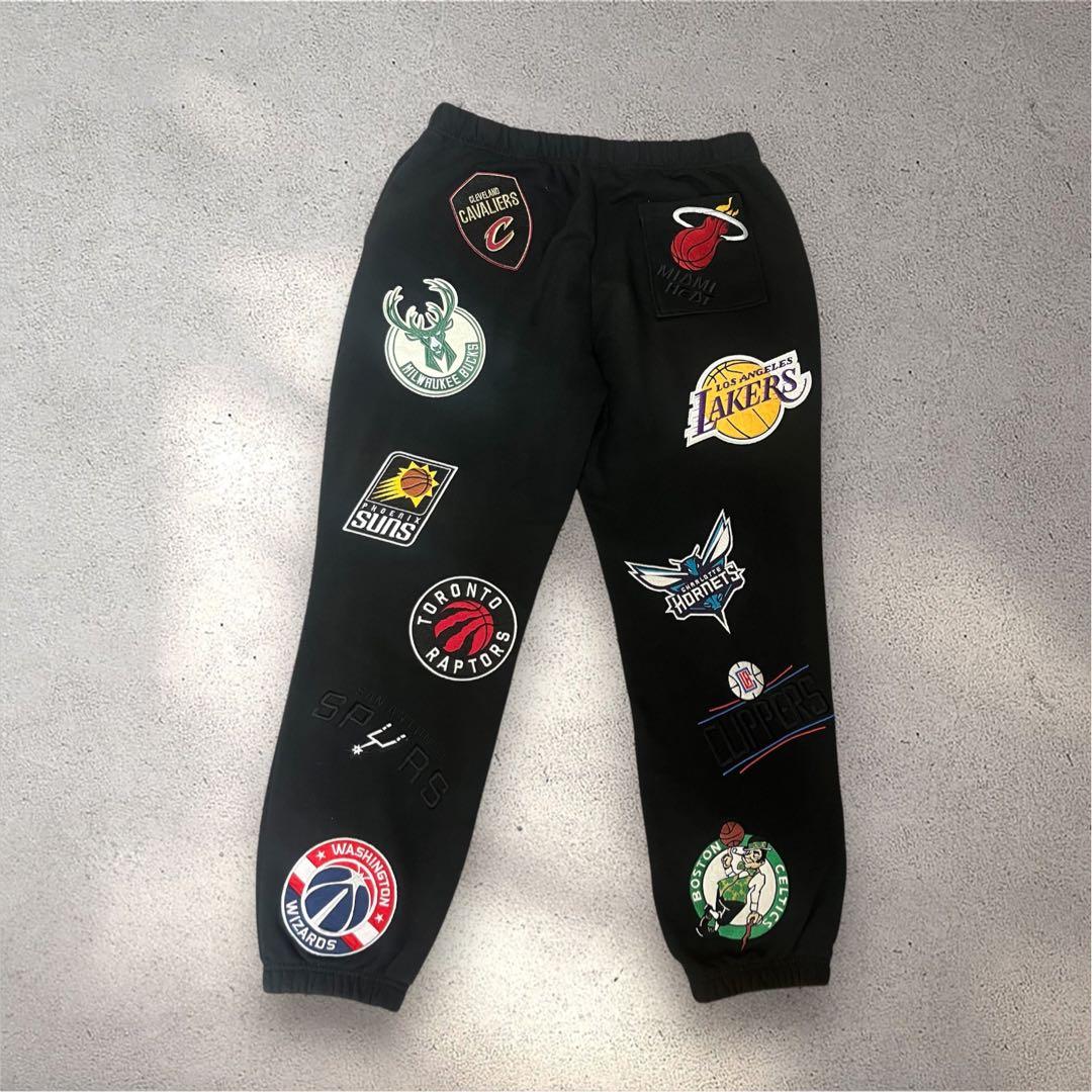 月*日様 【希少】NBA/エヌビーエー チームワッペン刺繍 裏毛 スウェットパン